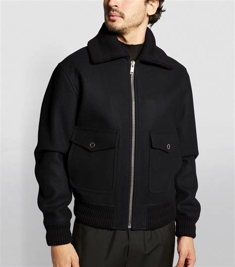 givenchy wool bomber jacket|men cropped bomber jacket.